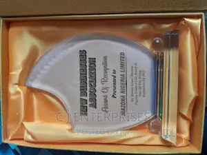 Glass Award Plaque M345