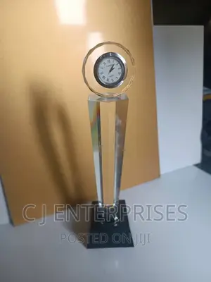Clock Glass Award Plaque U87