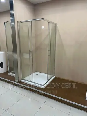 Square Plain Shower Cubicle Glass