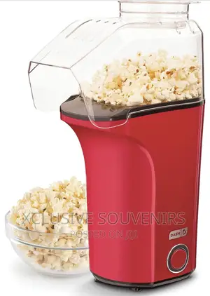 Hot Air Popcorn Popper Maker With Measuring Cup to Portion
