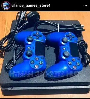 London Used Ps4 Slim With 2 Pads and 10 Latest Games
