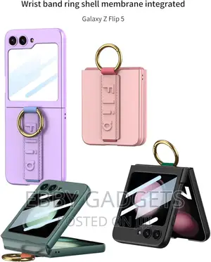 SHIEID Samsung Flip 5 Case With Ring, Galaxy Z Flip 5 Case