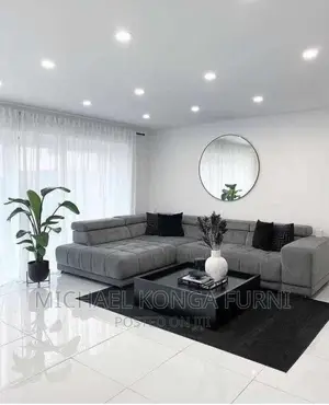 Classic L Shape Sofa With Center Table