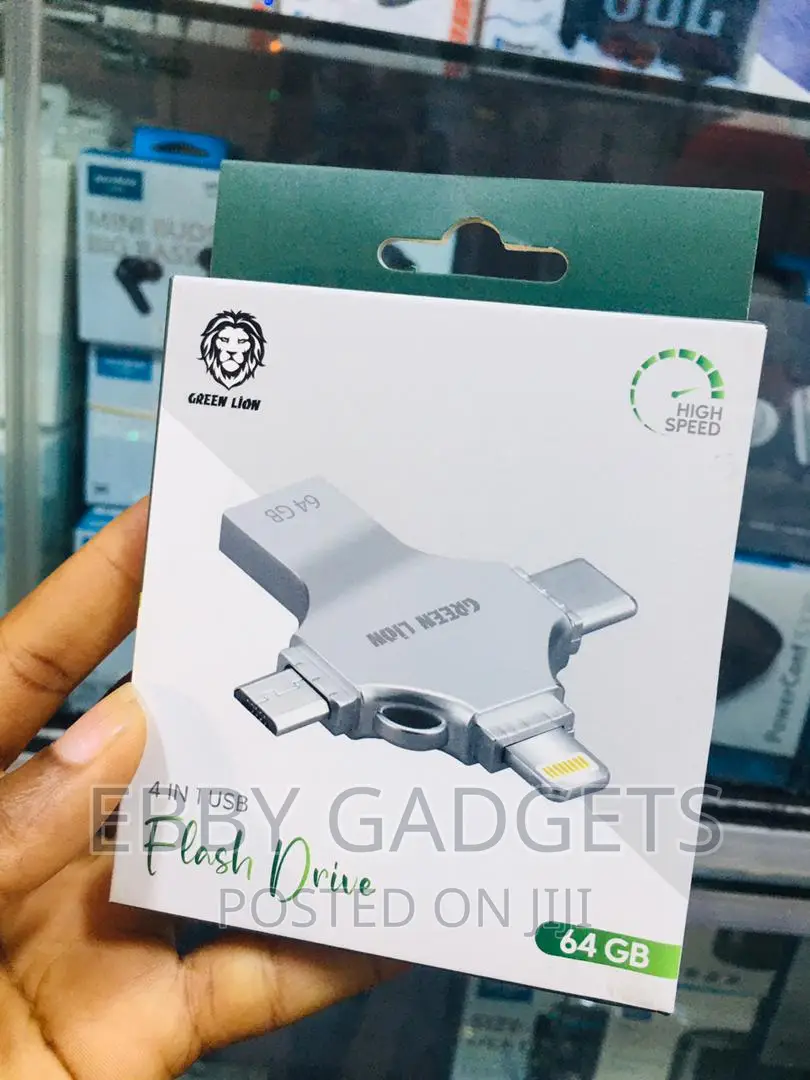 Green Lion 4-in-1 USB Flash Drive 64GB