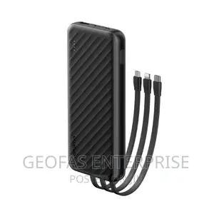 Oraimo 10000mah Black Fast Charging Powerbank With Cables