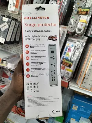 Ellington 7 Way With USB Surge-Protector Extension Socket