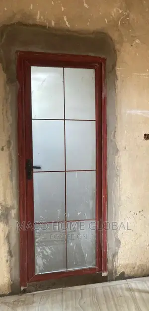 Pure Aluminum Toilet Full Glass Door Double Glass