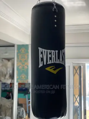 Everlast Elite Punch Bag + Boxing Gloves - Black