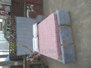 Quality 4.5by6 Ulphostery Padded Bed Frame With One Bed Side