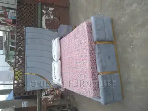 Quality 4.5by6 Ulphostery Padded Bed Frame With One Bed Side