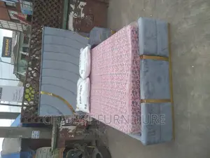 Quality 4.5by6 Ulphostery Padded Bed Frame With One Bed Side