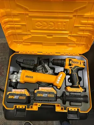 INGCO Cordless Angle Grinder and Drill 2PC Combo Kit QUALITY
