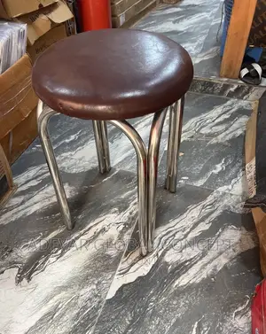Stainless Steel Stool With Foam Top Chair