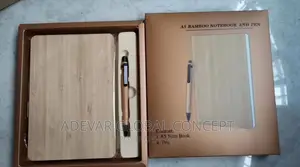Gift Set - Bamboo Pen Notebook