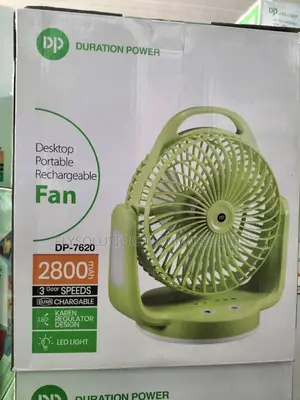 LED LIGHT Rechargeable Table Fan - DP-7620