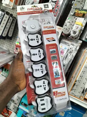 4 Ways Extension Socket + 3 USB Ports