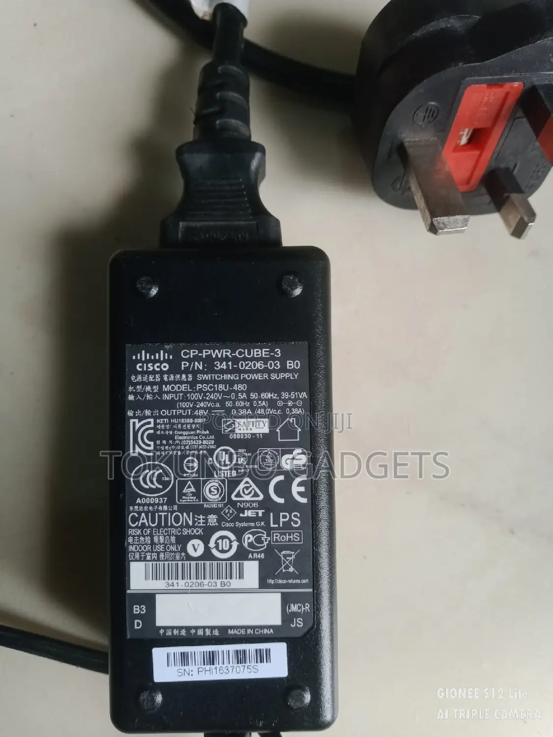Original Cisco 48V Adapter For Cisco Access Points