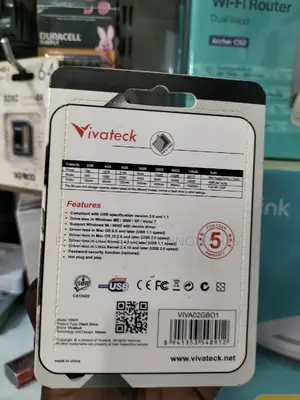 2GB Vivateck USB Flash Drive 2.0