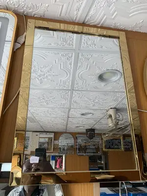 Gold Frame Mirror Square