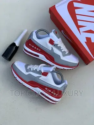 Original *Nike Air Max White X Red Snks* Men Women