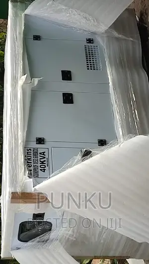 40 Kva Perkins Sound Proof Diesel Gen With Original Copper
