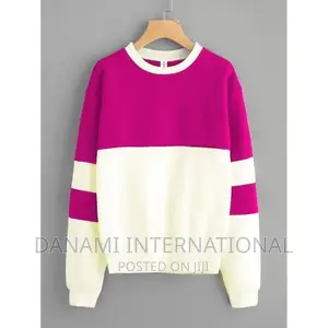 Danami Women Long Sleeve Contrast Designed Sweatshirt