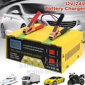 Full Automatic Car Truck Motorcycle 12V24V Battery Charger