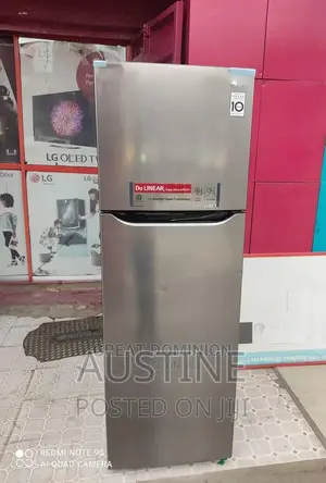 Brand New LG 272L Inverter Double Door Refrigerator>Silver>