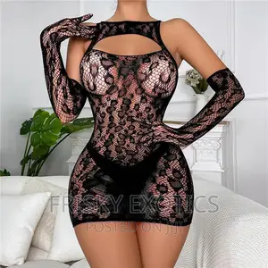 Sexy Lingerie Gown With Hand Gloves