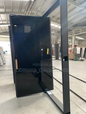 8ft by 4ft Turkey Pivot Door( Plain Black)