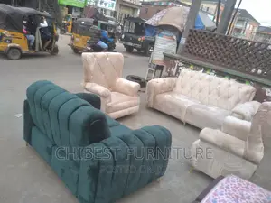 Quality Complete Set of 7 Seater Ulphostery Padded Chair