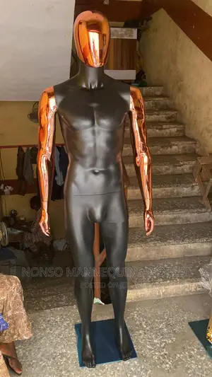 Male Black And Rose Gold Full Mannequin For Display