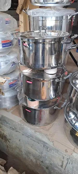 Stainless Pot of 3 for Homes/ Restaurants/ Food Vendors
