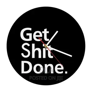 Get Shit Done Wall Clock