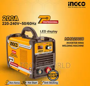 Ingco Inverter MMA Welding Machine 200 AMP - ING- MMA200381