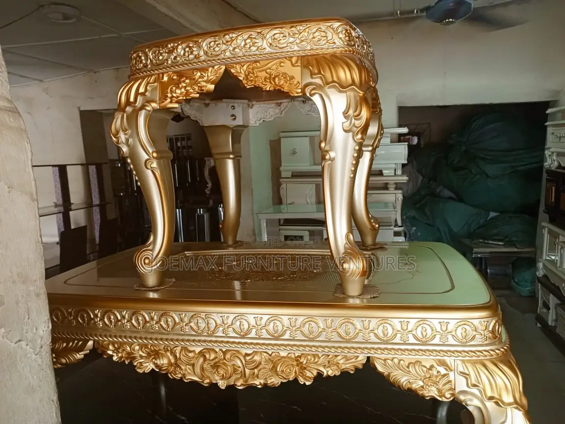 Turkish Marble Center Table With Two Side Stools.