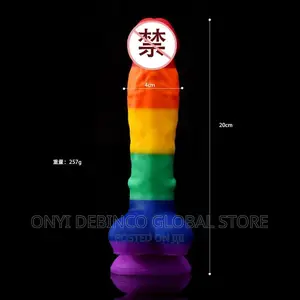 Rainbow Jelly Dildo 6 Inches