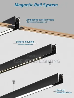 Magnetic Track Light Embedded Led Spotlight Downlight