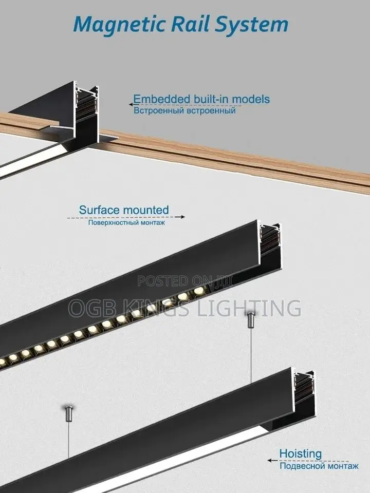 Magnetic Track Light Embedded Led Spotlight Downlight