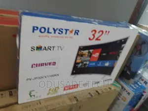 New in 32" Polystar Curved Smart Tv