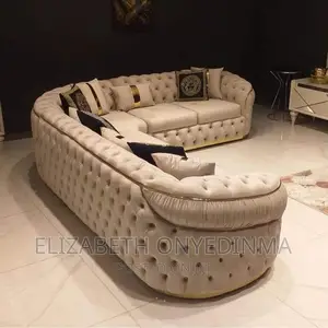 L Shape Chair Beige Color