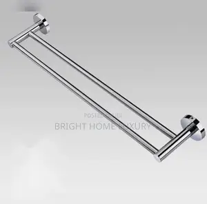 Wall Mounted Stainless Steel Double Towel Rail