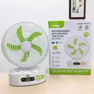 Rechargeable With Speakers Table Fan AC And DC