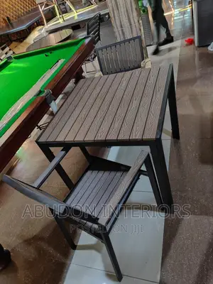 Brown Wooden 2 in 1 Outdoor Chairs