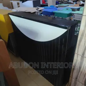 Black Receptionist Stand