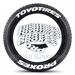 Car Tire Lettering Sticker- Toyo Tyre
