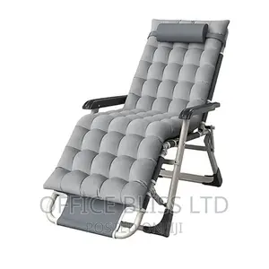 Outdoor Seating Relaxing Chair With Cushion -Gray