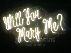 Will You Marry Me Neon Light Available for Rent in Ikorodu
