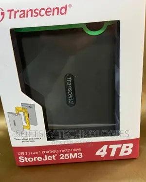 Transcend 4tb 3.1 Gen 1 Portable Hard Drive