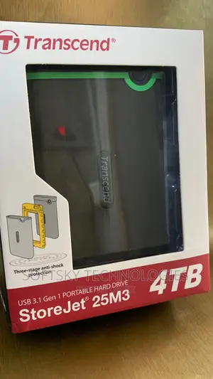 Transcend 4tb 3.1 Gen 1 Portable Hard Drive